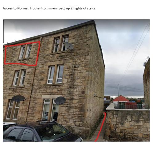 Exterior view, Carvetii - Norman House - 2nd floor, 1 bedroom flat in Bo'ness