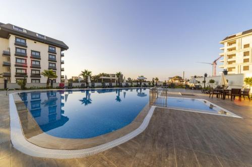 Flat with Shared Pool Hammam and Sauna in Alanya