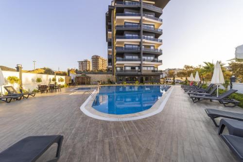 Flat with Shared Pool Hammam and Sauna in Alanya