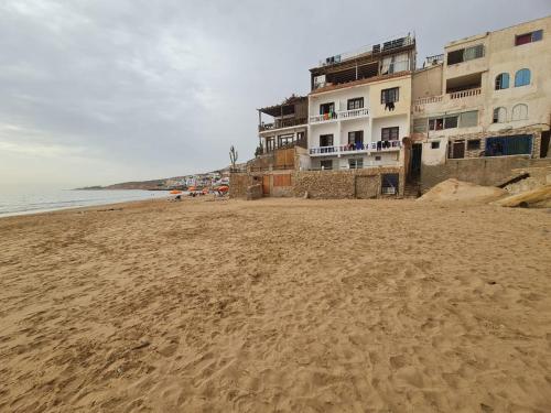 Beach sunset view Taghazout center