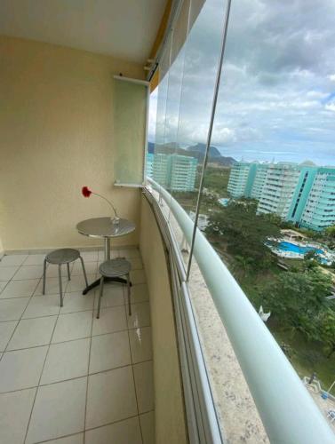 Mountain, lake and pool view apartment