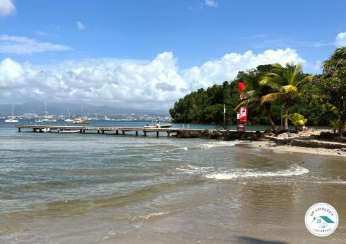 strand, Studio situé à 30 mètres de la plage Anse à l'âne (Studio situe a 30 metres de la plage Anse a l'ane) in Les Trois Ilets