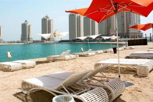 Luxurious apartment with Beach access Pearl-Qatar