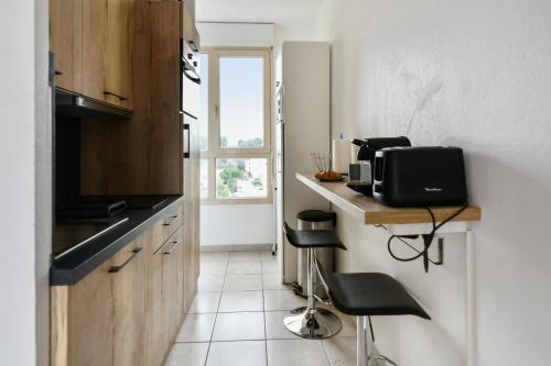 Nice studio with terrace and view on Antigone area in Montpellier - Welkeys in La Lironde