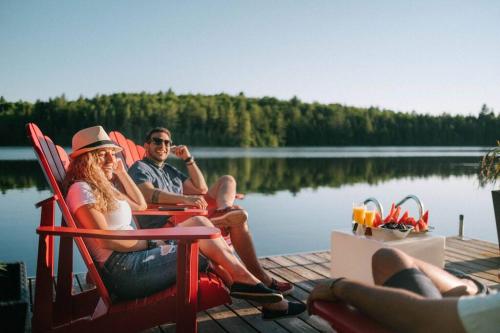 Chalet DesignPur on the lake in Chertsey (QC)