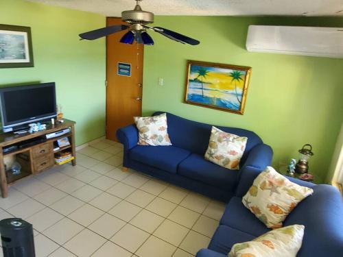 Summer all year! Oceanfront with Pool A/C in Aguadilla