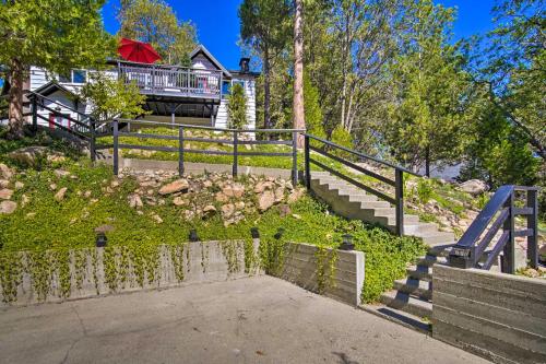Tree-Lined Twin Peaks Cottage with Custom Stream in Twin Peaks