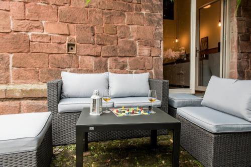Балкон, Design Loft I 130 qm I Klimaanlage I Europapark 20min I 2 Etagen I 2 Bäder I Nespresso I Parkplatz (Design Loft I 130 qm I Klimaanlage I Europapark 20min I 2 Etagen I 2 Bader I Nespresso I Parkplatz) in Lahr/Schwarzwald