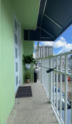 Balcony/terrace, Bee Inn Puerto Rico Charming Urban Apartment in San Juan in Río Piedras
