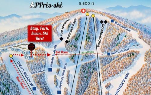 APPresSki - 5 bed Ski in Ski out - 50 Steps to Ski Sugar Mountain Slopes image
