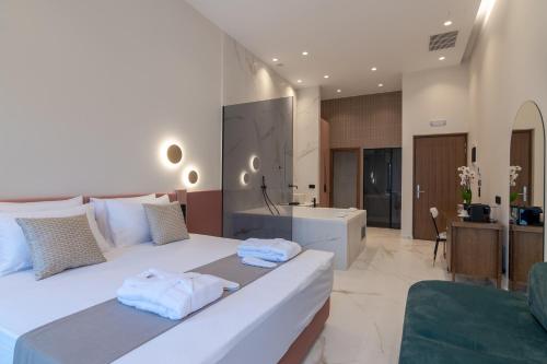 Suite, deluxe, stadtblick, jacuzzi
