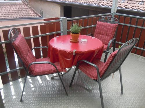 Balkons/terase, Ferienhaus Teubner in Merkendorf (Bavaria)