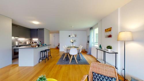 Konyha, Sublime contemporary apartment in the city centre in La Chaux-de-Fonds