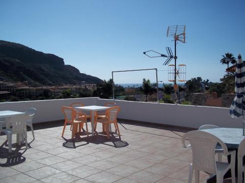 Erkély/terasz, Pension Eva in Mogan