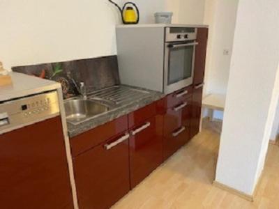 廚房, Ferienwohnung Am Rimbach in 蘇爾