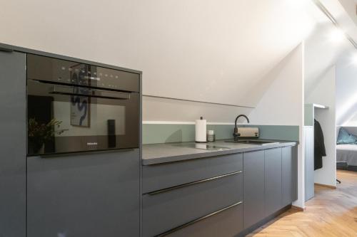 Konyha, TORhaus Appartments Sendenhorst in Sendenhorst