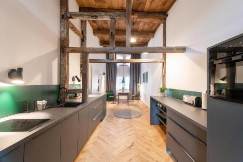 Konyha, TORhaus Appartments Sendenhorst in Sendenhorst