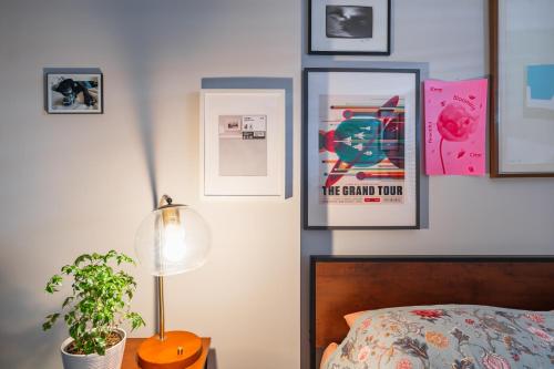 Bedroom in thoughtfully decorated East Passyunk home (South Philadelphia)