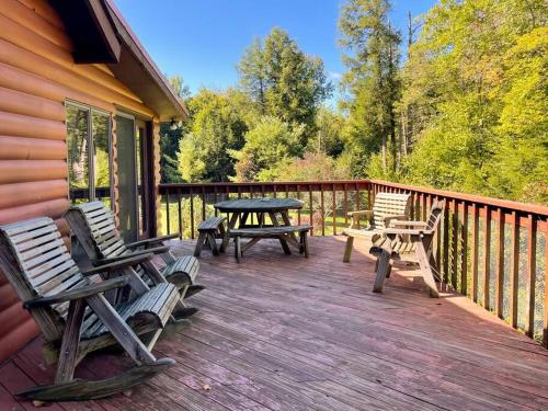 Erkély/terasz, Birch Creek Lodge in Fleischmanns (NY)