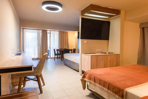 Chambre, familiale, vue sur le jardin