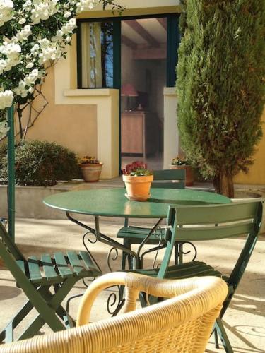STUDIO TERRASSE PISCINE UZES PONT DU GARD in Pougnadoresse