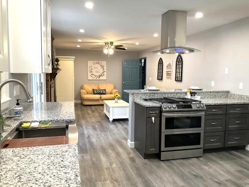 Family-Friendly 4 bedroom home with game room.