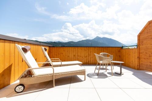 מרפסת, Familienhotel Felsenhof in Flachau