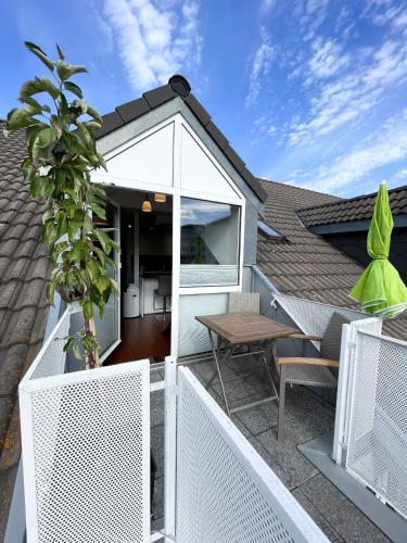 陽台/露台, Ferienwohnung am Alexbad in 巴德阿勒克桑德斯巴德