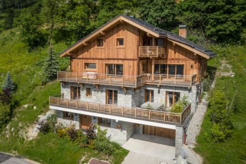 Hermine Luxury Chalet Meribel Center Sauna Jacuzzi