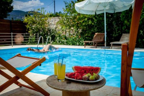 Villa Melina with pool by the sea