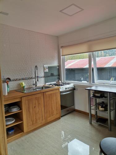 virtuve, Departamento Rossbach in Puerto Puyuguapi