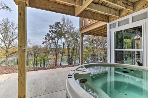 Spacious Lakefront Retreat with Hot Tub and Dock!