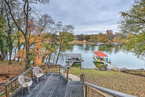 Spacious Lakefront Retreat with Hot Tub and Dock!