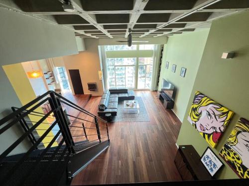 Huge 2 Storey Loft W designer furniture and art