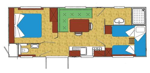 2 bedrooms, 4 beds