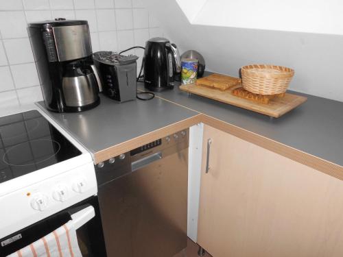 Konyha, Ferienwohnung Blankenfelde mit Schallschutz und Parkplatz in Blankenfelde-Mahlow