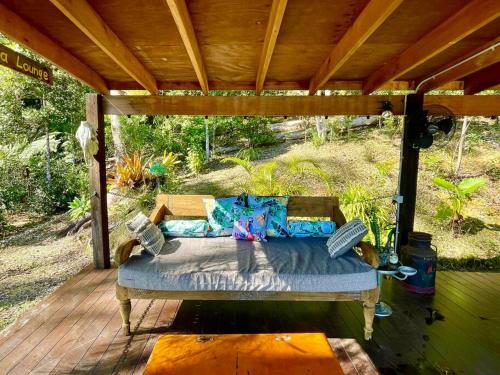 Balcony/terrace, Secluded Treetop Cabin - Uki/Mt Warning in Uki