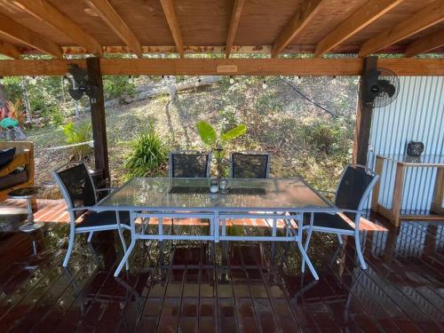 Balcony/terrace, Secluded Treetop Cabin - Uki/Mt Warning in Uki