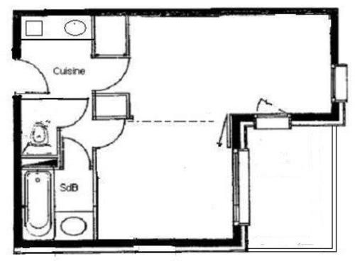 Appartement Valmorel, 1 piece, 4 personnes - FR-1-291-702 in Moutiers