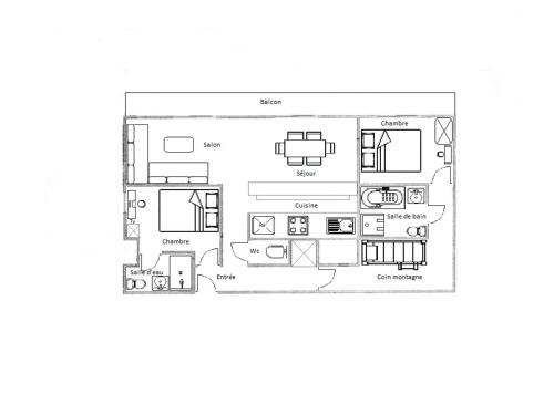 Appartement Méribel, 3 pièces, 6 personnes - FR-1-411-68