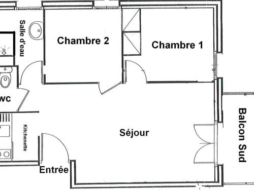 Appartement Bagnères-de-Luchon, 3 pièces, 4 personnes - FR-1-313-178