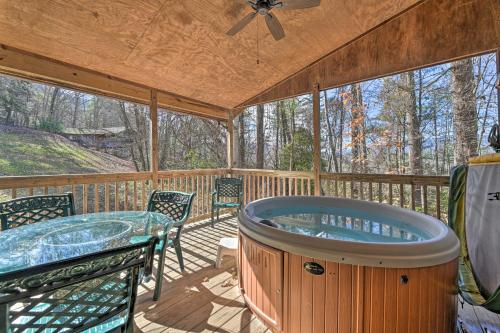 Bryson City Gone Biking Cabin with Porch and Spa - image 12