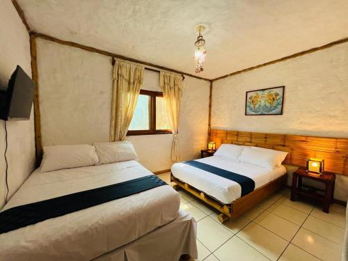 2 double beds