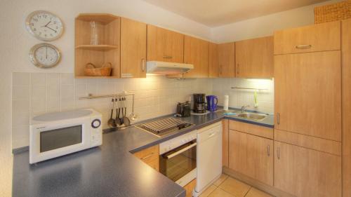 Konyha, OST16 Ferienwohnung Wackerow in Niendorf