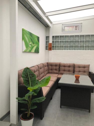 Erkély/terasz, Altstadthus-gemütliches Ferienhaus mit Gärtchen (Altstadthus-gemutliches Ferienhaus mit Gartchen) in Friedrichstadt