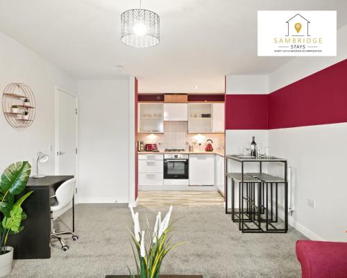 Beautiful 2 Bedroom Seviced Apt in Aylesbury By Sambridge Stays Short Lets & Serviced Accommodation in Aylesbury