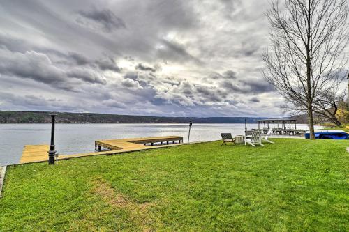 Charming Lakefront Retreat with Dock and Fire Pit