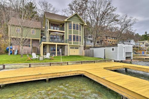 Charming Lakefront Retreat with Dock and Fire Pit