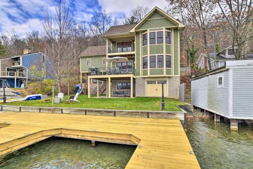 Charming Lakefront Retreat with Dock and Fire Pit