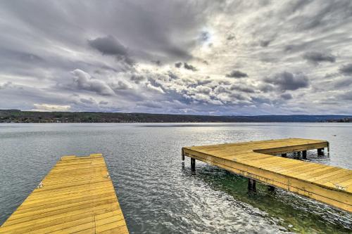 Charming Lakefront Retreat with Dock and Fire Pit